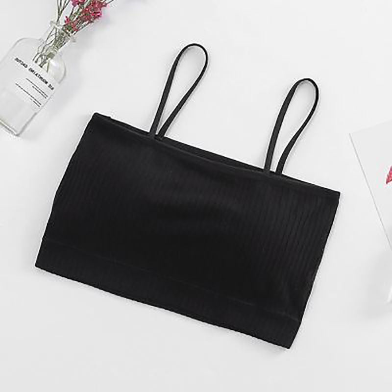 Trendy Women's Off-Shoulder Crop Top with Letter Straps