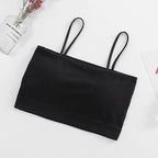 Trendy Women's Off-Shoulder Crop Top with Letter Straps