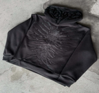 Retro Washed Distressed Patch Hoodie | Streetwear