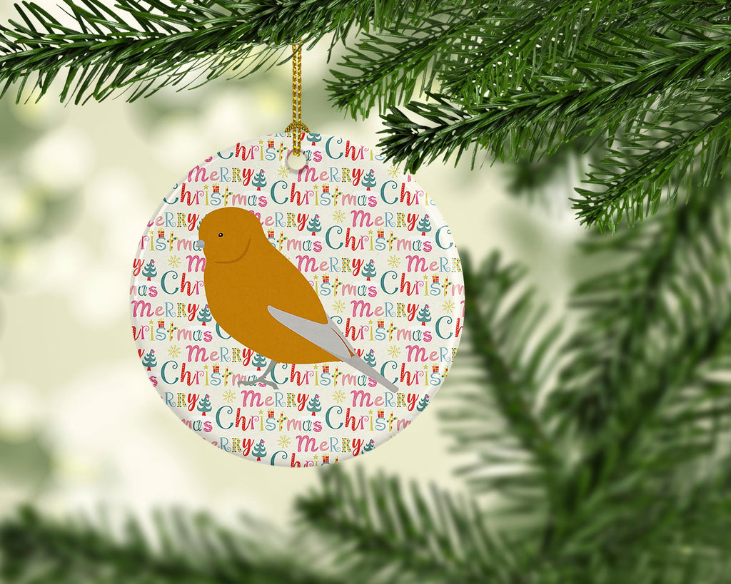 Norwich Canary Christmas Ceramic Ornament