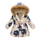 Printed Hooded Padded Coat for Kids
