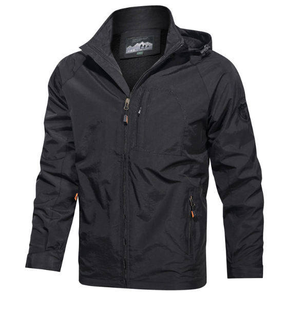 Solid Color Men's Outdoor Jacket