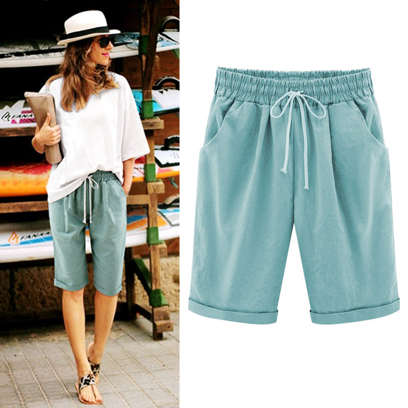 Plus Size Women's Casual Summer Shorts (Loose Fit)
