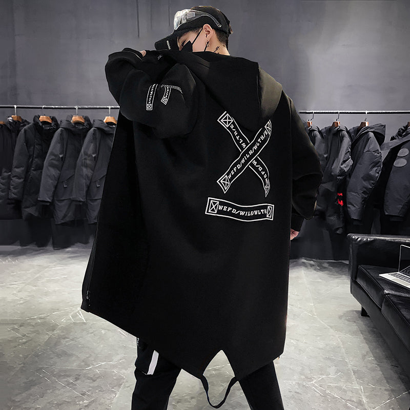 Mid-Length Plus Velvet Coat for Autumn and Winter