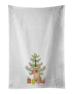 Golden Retriever Fawn #3 Christmas Kitchen Towel Set of 2