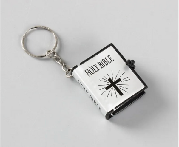 Mini Holy Bible Keychain - Christian Faith Accessory