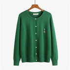 Oversized Women's Knitted V-neck Cardigan Jacket