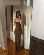 Solid Color Sleeveless Maxi Dress