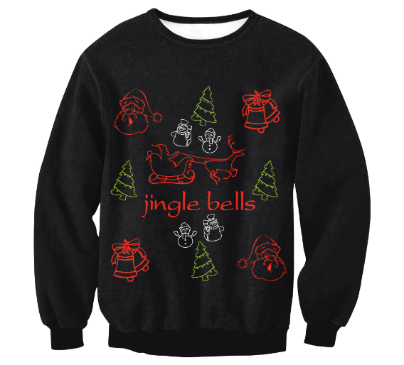 Women's Santa Claus Elk Long Sleeve Sweatshirt | Streetwear