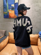 Light Luxury Rhinestone Bear Sweatshirt for Women | Streetwear
