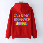 Women's Hangover Hoodie with Back Print and Drop Shoulders | Streetwear