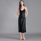 Women’s Silk Long Nightgown - Summer Sleepwear SQ311