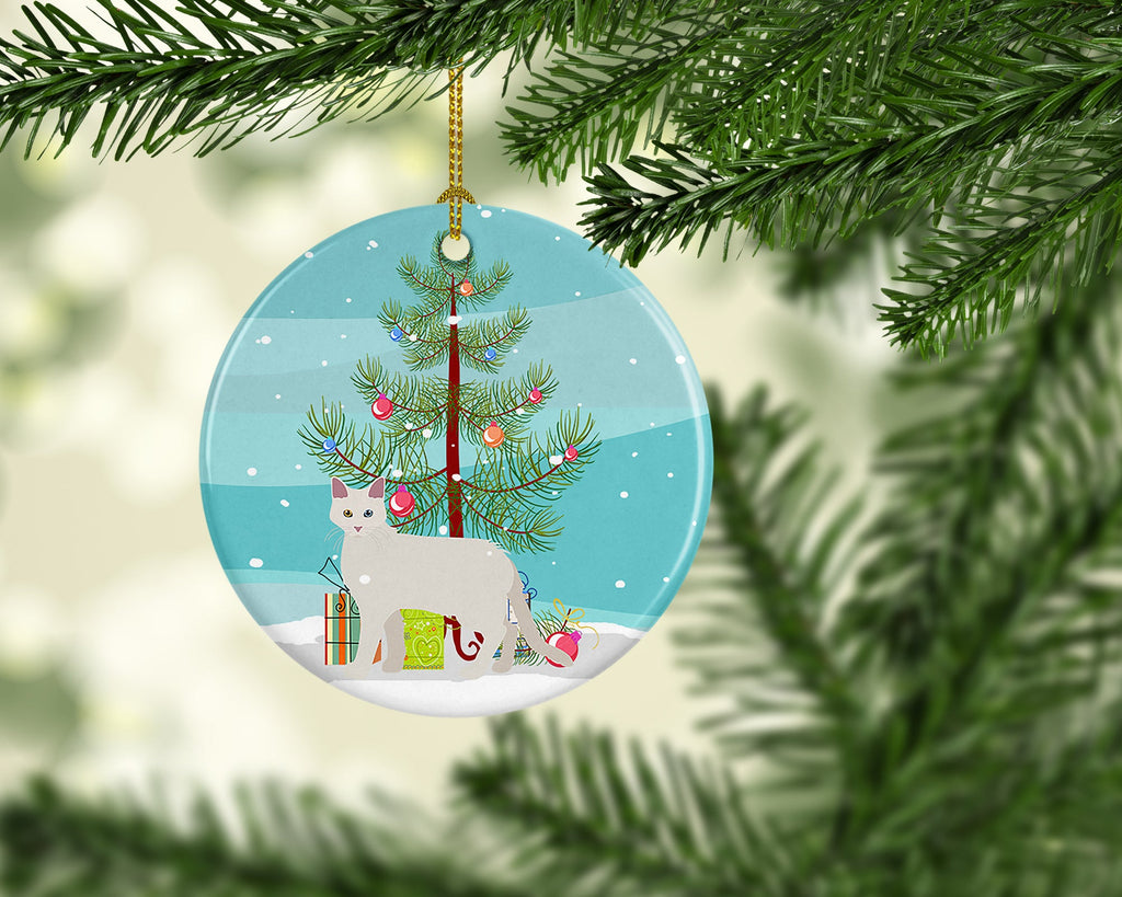 Aphrodite Giant Cat Christmas Ceramic Ornament
