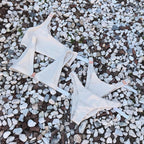 Light Blue One-Shoulder Bikini Set