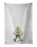 Shih-Tzu Silver and White #2 Christmas Kitchen Towel Set of 2