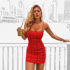 Slimming Checkered Cami Dress, Checkered Sundress