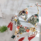2022 Women's Printed Split Bikini Swimsuit (Brazil)