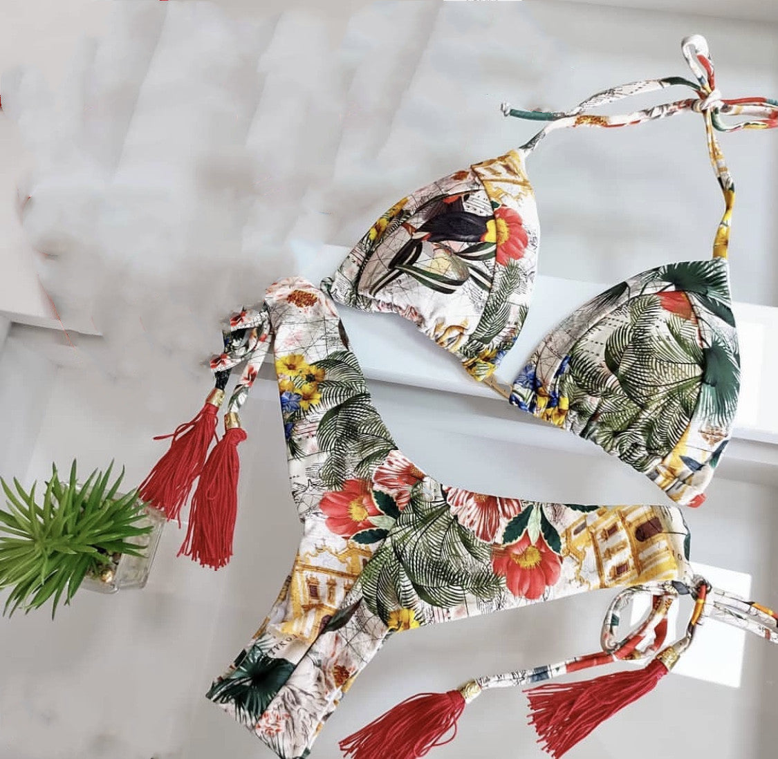 2022 Women's Printed Split Bikini Swimsuit (Brazil)