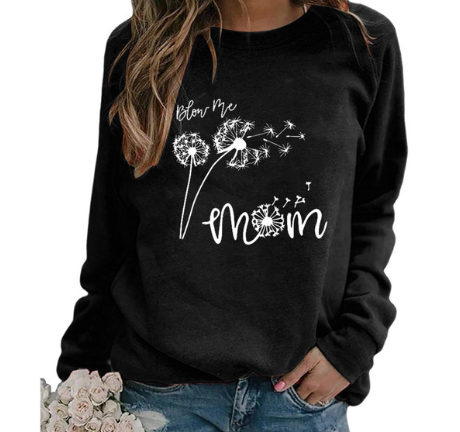 Animal Print Crew Neck Sweater - European & American Style