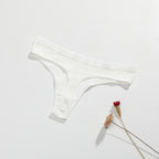 Pure Cotton Women's T-Back Panties - Fashionable Solid Color