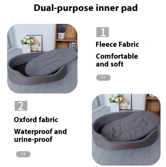 Polar Fleece Waterproof Dog Bed