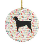 Appenzeller Sennenhund Merry Christmas Ceramic Ornament