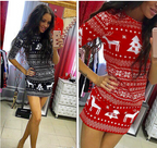 Deer Print Dress, Floral Dress for Women