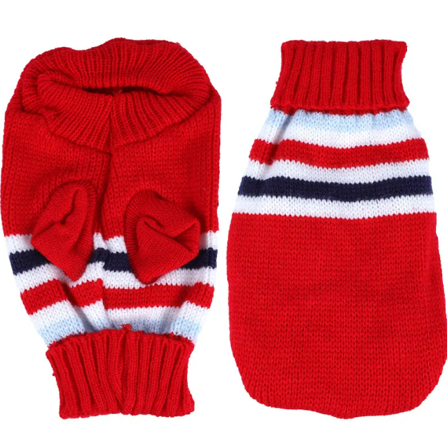 Multi Color Knitting Cat Sweater Lapel Casual