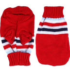 Multi Color Knitting Cat Sweater Lapel Casual