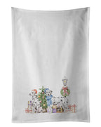 Dalmatian Adult Duo with Christmas Wonderland Kitchen Towel Set of 2