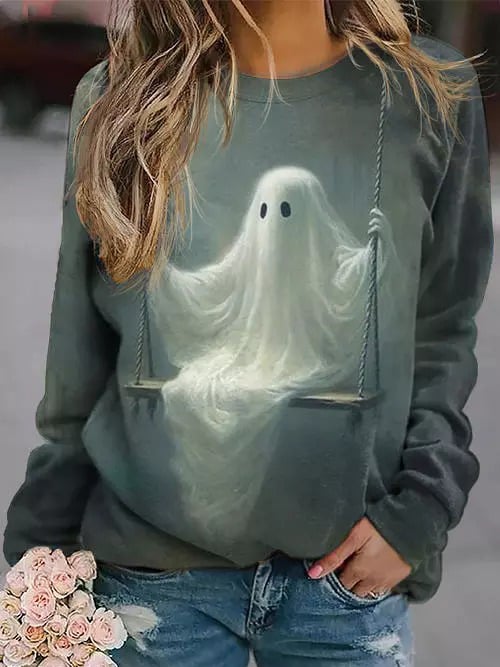 Korean Style Large Size Round Neck Comfortable Sweater