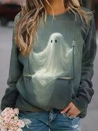 Korean Style Large Size Round Neck Comfortable Sweater