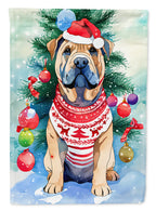 Shar Pei Christmas House Flag