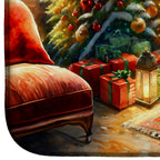 Old English Sheepdog and Santa Claus Dish Drying Mat