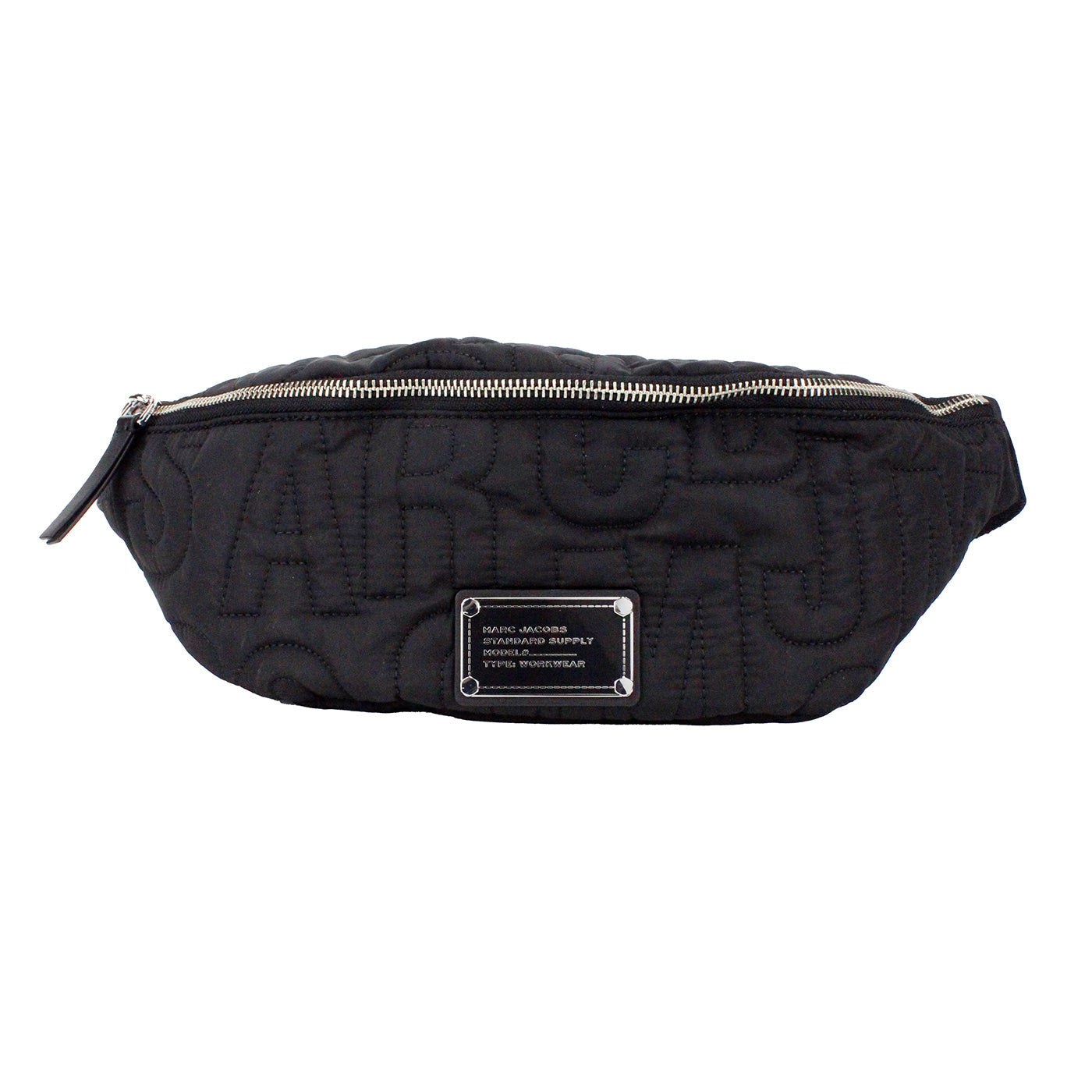 Marc Jacobs Medium Black Quilted Nylon Sling Belt Bag