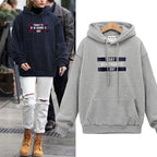 Loose Pullover Hoodie with European American Print for Women | Streetwear
