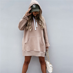 Long Hoodie with Side Slit | Streetwear