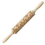 Christmas Elk Print Rolling Pin for Baking
