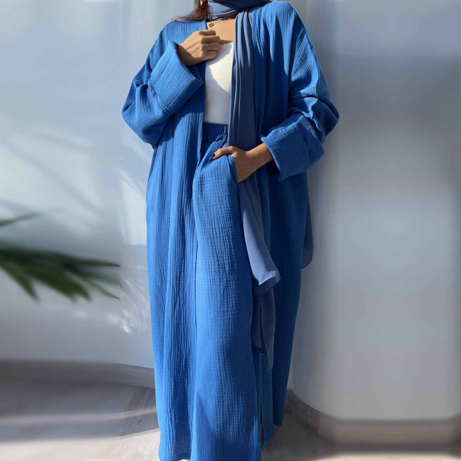 2023 Loriya Casual Plus Size Cotton Cardigan LR600