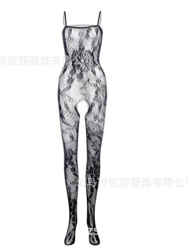 Women's Sexy Cami Bodysuit with Open Crotch Bodysock