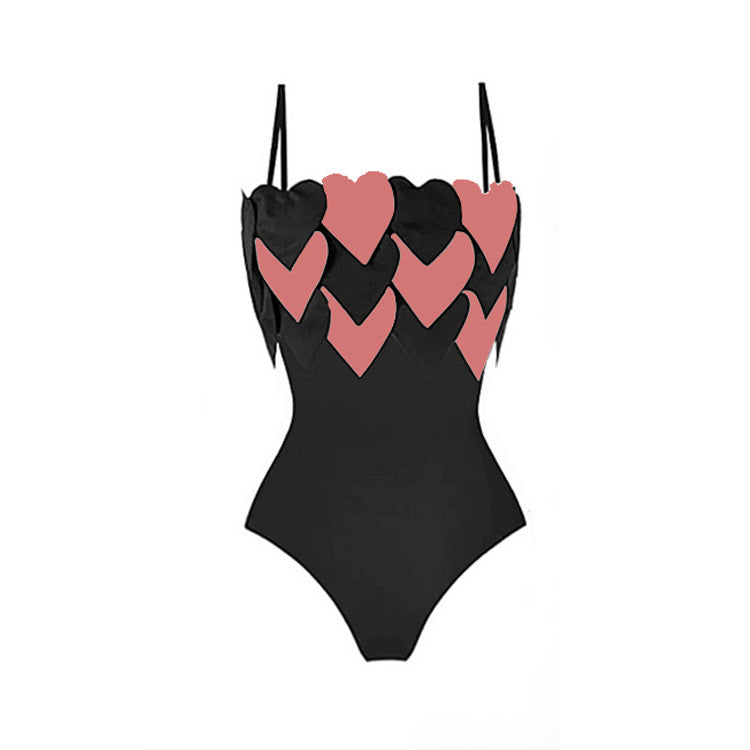 2024 New Cross-Border One-Piece Triangle Swimsuit