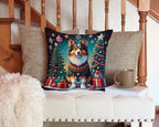 Sheltie Christmas Throw Pillow