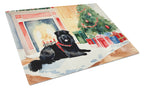 Chow Chow Cozy Christmas Glass Cutting Board