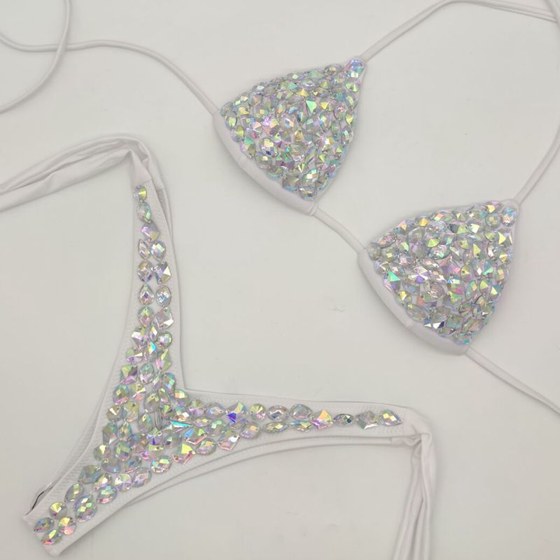 2021 New Handmade Rhinestone Bikinis Swimwear Collection