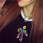 K-Pop Style Graphic Robot Print Women's Tank Top