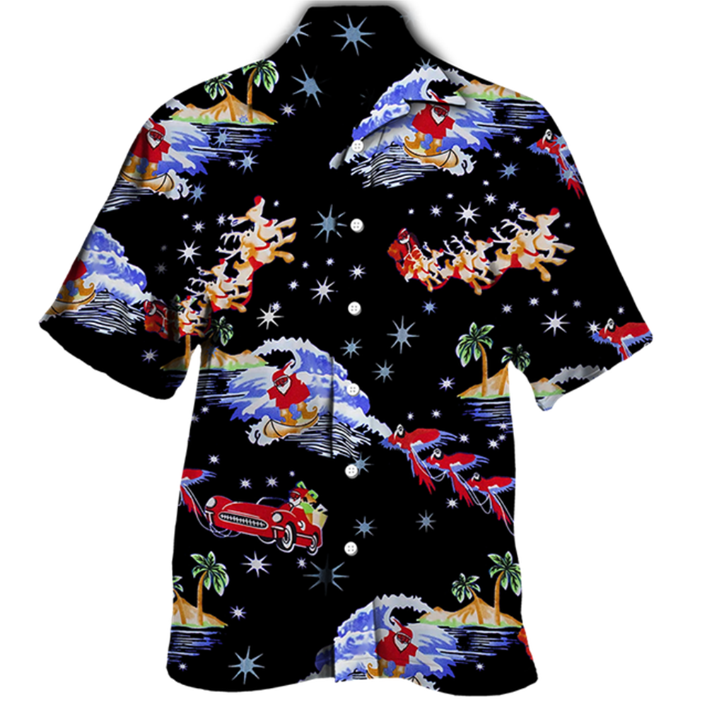 Men's Christmas Street Party Shirt in Cotton Blend