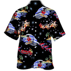 Men's Christmas Street Party Shirt in Cotton Blend