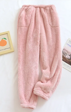 Thickened Fleece-lined Women's Pajama Pants