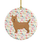 Australian Terrier Merry Christmas Ceramic Ornament