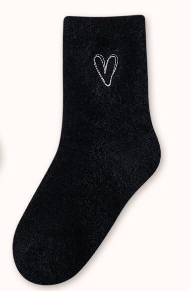 Plus Velvet Extra Thick Mink Cashmere Socks for Women